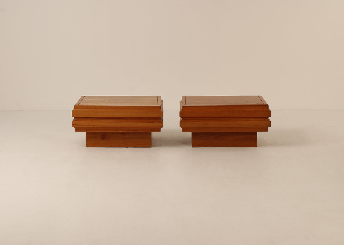 Vintage Maison Regain sofa end tables, rare model
