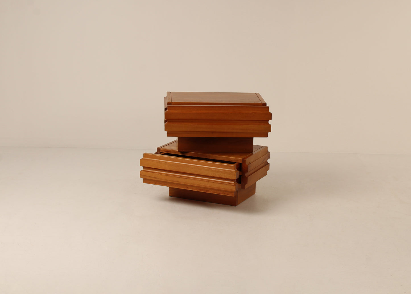 Vintage Maison Regain sofa end tables, rare model