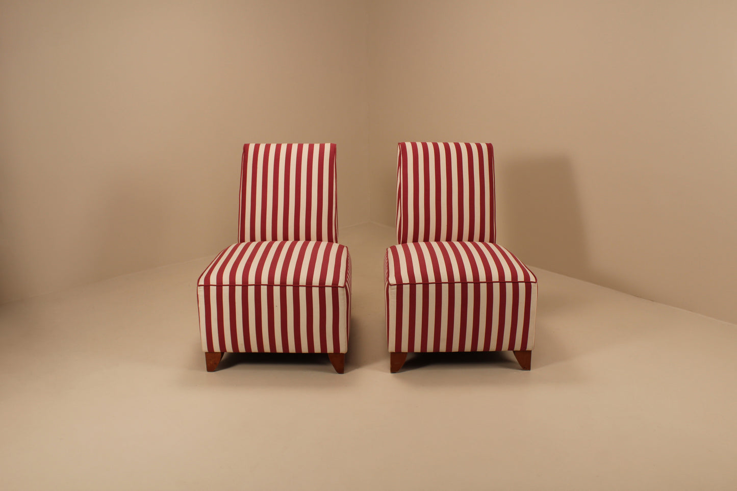 Pair of vintage french side chairs, deco in style , France