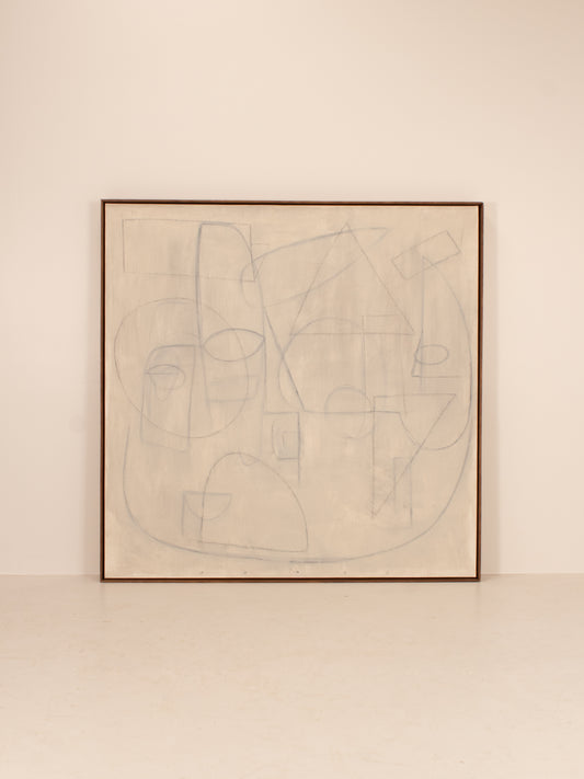 LARGE MODERN ABSTRACT ART OIL PAINTING, SOUTH AFRICA