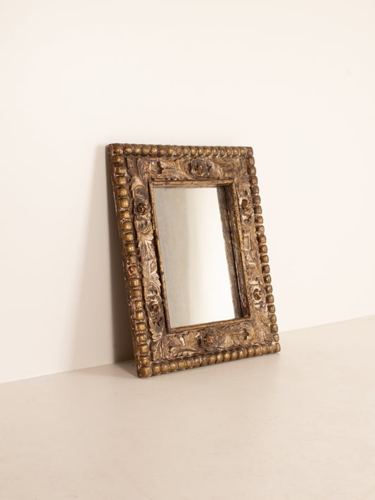 carved and moulded vintage mirror