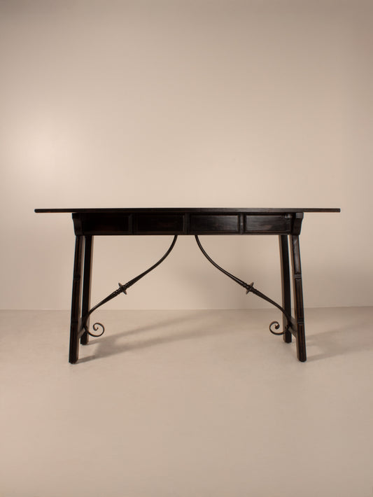 SPANISH EBONISED TABLE