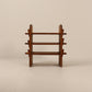 Brutalist side table/ shelving unit, chunky side detail