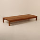 Large slatted mid century coffee table, day bed, belgium
