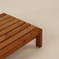 Large slatted mid century coffee table, day bed, belgium