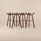 Set of 4 Mid-century marbella barstools