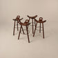 Set of 4 Mid-century marbella barstools