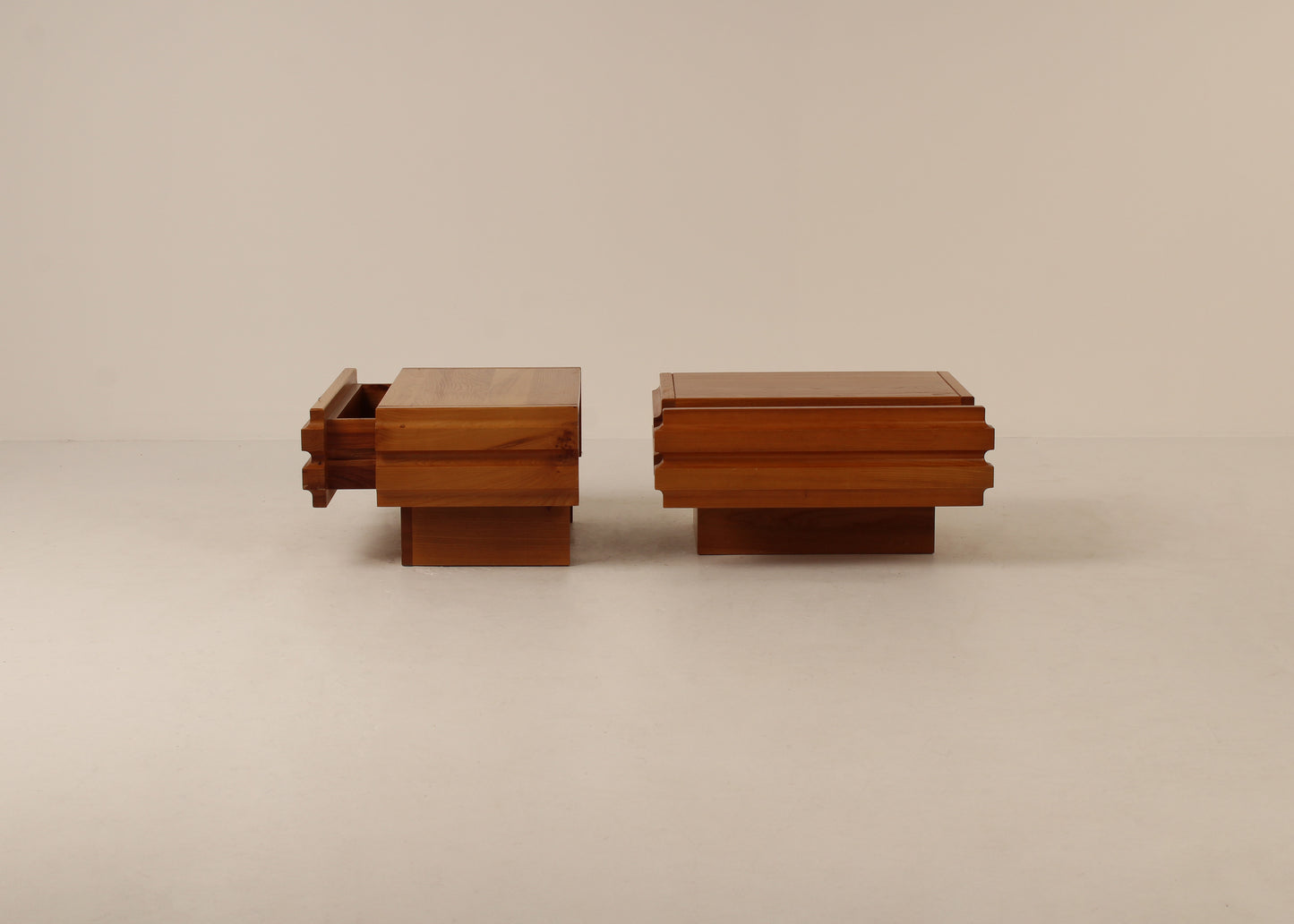 Vintage  Maison Regain sofa end tables, rare model