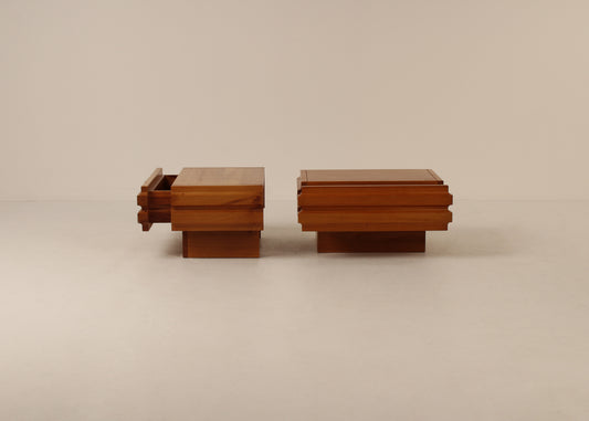 Vintage  Maison Regain sofa end tables, rare model