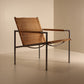 Single chrome and wicker mid century armchair, Belgium