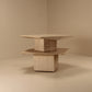 Set of travertine nesting coffee tables, Belgium