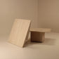 Set of travertine nesting coffee tables, Belgium