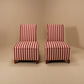 Pair of vintage french side chairs, deco in style , France