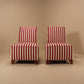 Pair of vintage french side chairs, deco in style , France